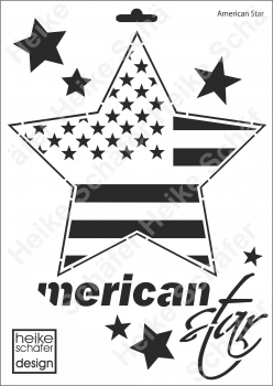 Schablone-Stencil A4 183-1293 American Star
